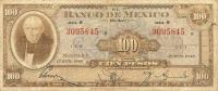 p50a from Mexico: 100 Pesos from 1945