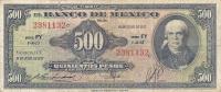 p51g from Mexico: 500 Pesos from 1957