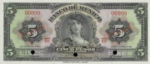 Gallery image for Mexico p57s: 5 Pesos