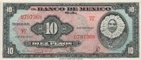 p58c from Mexico: 10 Pesos from 1957