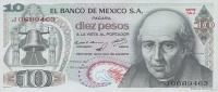 Gallery image for Mexico p63c: 10 Pesos