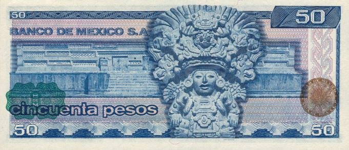 Back of Mexico p67b: 50 Pesos from 1979