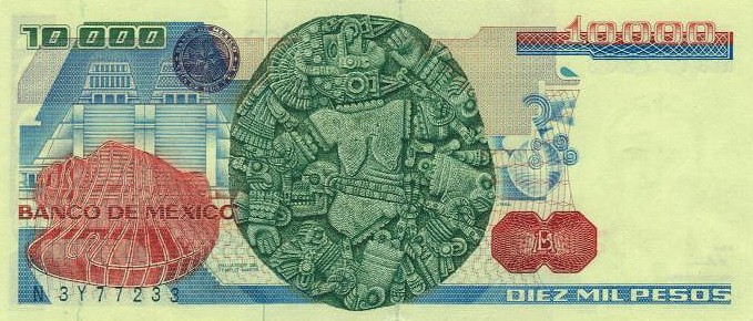 Back of Mexico p84a: 10000 Pesos from 1983