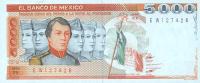 p87 from Mexico: 5000 Pesos from 1985