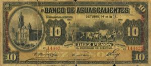 pS102d from Mexico: 10 Pesos from 1902