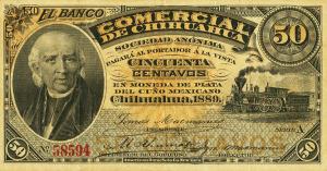 pS125a from Mexico: 50 Centavos from 1889