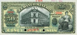 pS166As2 from Mexico: 50 Pesos from 1900