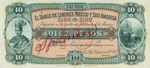 pS217s from Mexico: 10 Pesos from 1878