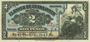 pS288a from Mexico: 2 Pesos from 1913