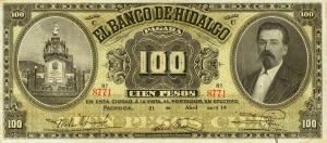 pS309a from Mexico: 100 Pesos from 1904