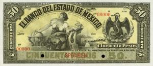 pS332s from Mexico: 50 Pesos from 1898
