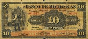 pS339a from Mexico: 10 Pesos from 1903