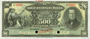 pS386s from Mexico: 500 Pesos from 1901