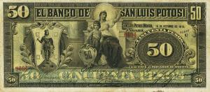 pS402b from Mexico: 50 Pesos from 1898