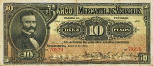 pS439b from Mexico: 10 Pesos from 1900