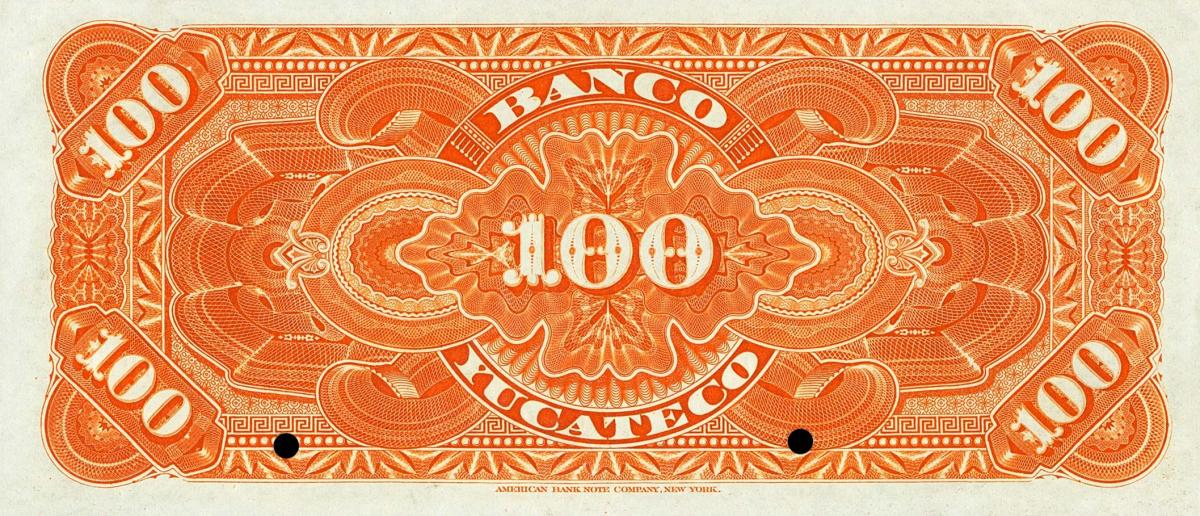 Back of Mexico pS471s2: 100 Pesos from 1890
