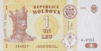 p8f from Moldova: 1 Leu from 2005