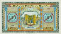 p27s from Morocco: 100 Francs from 1943