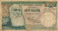 p33c from Belgian Congo: 100 Francs from 1960