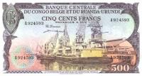 Gallery image for Belgian Congo p34a: 500 Francs