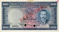 p105s from Mozambique: 1000 Escudos from 1953