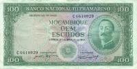p109a from Mozambique: 100 Escudos from 1961