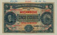 p68s from Mozambique: 5 Escudos from 1921