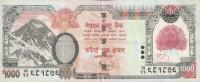 p67a from Nepal: 1000 Rupees from 2008