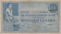 p39b from Netherlands: 100 Gulden from 1924
