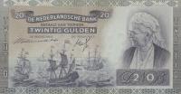 p54 from Netherlands: 20 Gulden from 1939