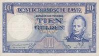 p75a from Netherlands: 10 Gulden from 1945