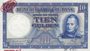 p75s from Netherlands: 10 Gulden from 1945