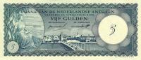 p1a from Netherlands Antilles: 5 Gulden from 1962