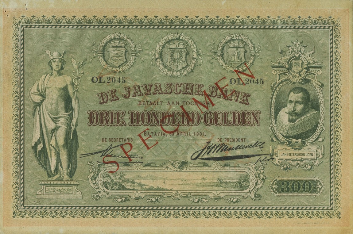 Front of Netherlands Indies p58s: 300 Gulden from 1897
