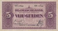 p69a from Netherlands Indies: 5 Gulden from 1926