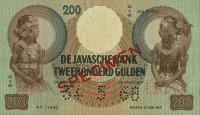 p83s from Netherlands Indies: 200 Gulden from 1938