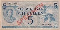 p6s from Netherlands New Guinea: 5 Gulden from 1950