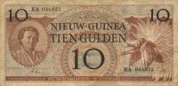 p7a from Netherlands New Guinea: 10 Gulden from 1950