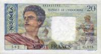 Gallery image for New Caledonia p50b: 20 Francs