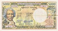 Gallery image for New Caledonia p65b: 5000 Francs