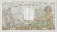 p15 from New Hebrides: 1000 Francs from 1941