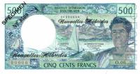 p19s from New Hebrides: 500 Francs from 1970