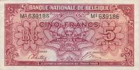 p121a from Belgium: 5 Francs from 1943