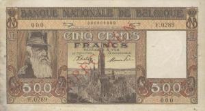 Gallery image for Belgium p127s: 500 Francs