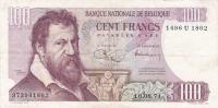 Gallery image for Belgium p134c: 100 Francs