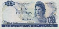 p166b from New Zealand: 10 Dollars from 1968