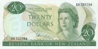 p167d from New Zealand: 20 Dollars from 1977