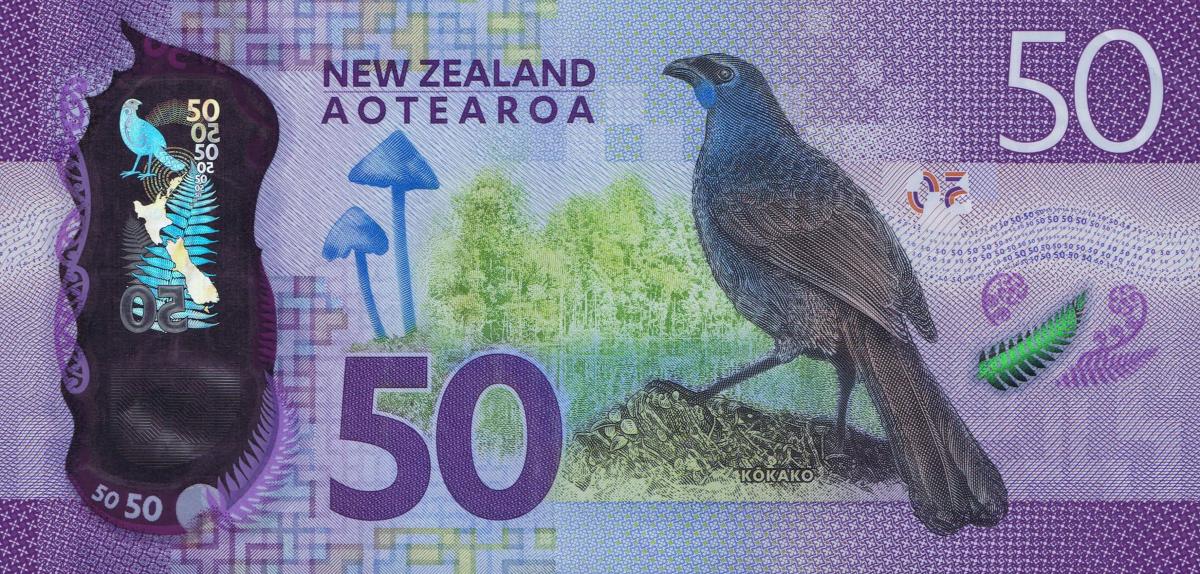 Back of New Zealand p194a: 50 Dollars from 2016