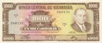 p128a from Nicaragua: 1000 Cordobas from 1972