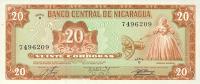Gallery image for Nicaragua p129a: 20 Cordobas